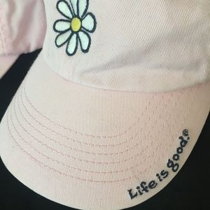 "Life is Good" Pink baseball caps